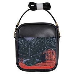 Astrology Surreal Surrealism Trippy Visual Art Girls Sling Bag by Bedest