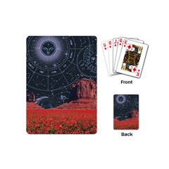 Astrology Surreal Surrealism Trippy Visual Art Playing Cards Single Design (mini)