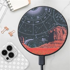 Astrology Surreal Surrealism Trippy Visual Art Wireless Fast Charger(black) by Bedest