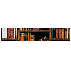 Assorted Title Of Books Piled In The Shelves Assorted Book Lot Inside The Wooden Shelf Large Premium Plush Fleece Scarf 