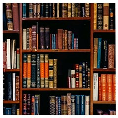 Assorted Title Of Books Piled In The Shelves Assorted Book Lot Inside The Wooden Shelf Wooden Puzzle Square