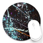 Abstract Colorful Texture Round Mousepad Front