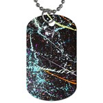 Abstract Colorful Texture Dog Tag (One Side) Front