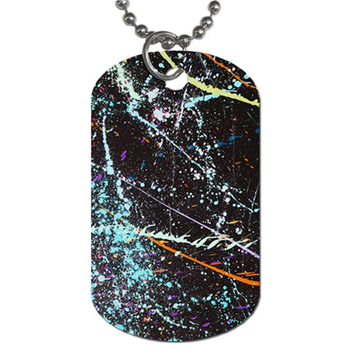 Abstract Colorful Texture Dog Tag (One Side)