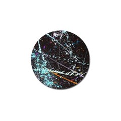 Abstract Colorful Texture Golf Ball Marker