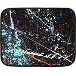 Abstract Colorful Texture Fleece Blanket (Mini) 35 x27  Blanket