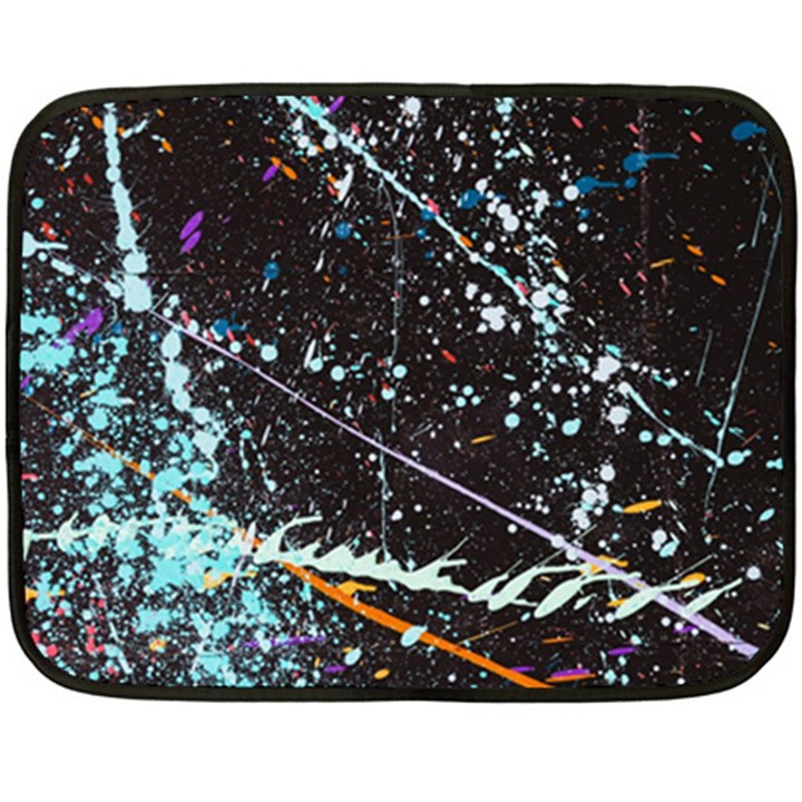 Abstract Colorful Texture Fleece Blanket (Mini)