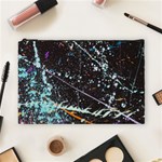 Abstract Colorful Texture Cosmetic Bag (Large) Front