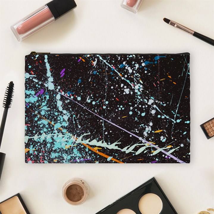 Abstract Colorful Texture Cosmetic Bag (Large)