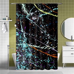 Abstract Colorful Texture Shower Curtain 48  x 72  (Small) 