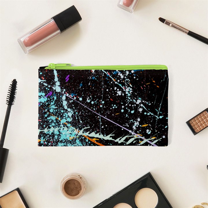 Abstract Colorful Texture Cosmetic Bag (XS)