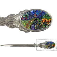 Psychedelic Digital Art Artwork Landscape Colorful Letter Opener by Bedest