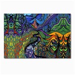 Psychedelic Digital Art Artwork Landscape Colorful Postcard 4 x 6  (Pkg of 10) Front