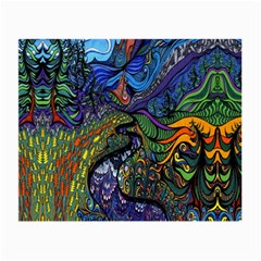 Psychedelic Digital Art Artwork Landscape Colorful Small Glasses Cloth by Bedest