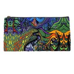 Psychedelic Digital Art Artwork Landscape Colorful Pencil Case by Bedest