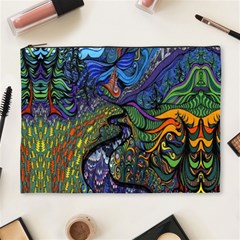 Psychedelic Digital Art Artwork Landscape Colorful Cosmetic Bag (xl) by Bedest