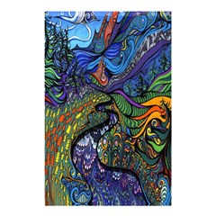 Psychedelic Digital Art Artwork Landscape Colorful Shower Curtain 48  X 72  (small)  by Bedest