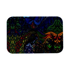 Psychedelic Digital Art Artwork Landscape Colorful Open Lid Metal Box (silver)   by Bedest