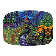 Psychedelic Digital Art Artwork Landscape Colorful Mini Square Pill Box by Bedest