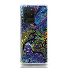 Psychedelic Digital Art Artwork Landscape Colorful Samsung Galaxy S20 Ultra 6 9 Inch Tpu Uv Case by Bedest