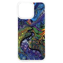 Psychedelic Digital Art Artwork Landscape Colorful Iphone 15 Plus Tpu Uv Print Case by Bedest