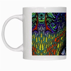 Psychedelic Digital Art Artwork Landscape Colorful White Mug by Bedest