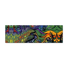 Psychedelic Digital Art Artwork Landscape Colorful Sticker (bumper) by Bedest