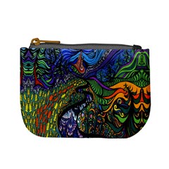 Psychedelic Digital Art Artwork Landscape Colorful Mini Coin Purse by Bedest