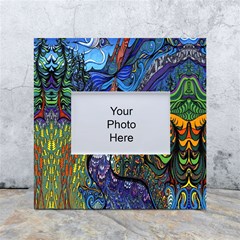 Psychedelic Digital Art Artwork Landscape Colorful White Box Photo Frame 4  X 6  by Bedest