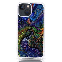 Psychedelic Digital Art Artwork Landscape Colorful Iphone 13 Mini Tpu Uv Print Case by Bedest