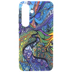 Psychedelic Digital Art Artwork Landscape Colorful Samsung Galaxy S24 6 2 Inch Black Tpu Uv Case by Bedest