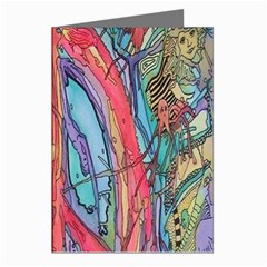 Artistic Psychedelic Hippie Peace Sign Trippy Greeting Cards (pkg Of 8)