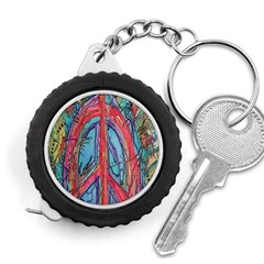 Artistic Psychedelic Hippie Peace Sign Trippy Measuring Tape by Bedest