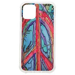 Artistic Psychedelic Hippie Peace Sign Trippy Iphone 12 Mini Tpu Uv Print Case	