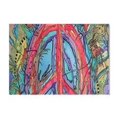 Artistic Psychedelic Hippie Peace Sign Trippy Crystal Sticker (a4) by Bedest