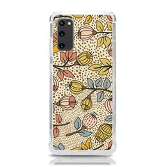 Seamless Pattern With Flower Bird Samsung Galaxy S20 6 2 Inch Tpu Uv Case by Bedest