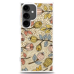 Seamless Pattern With Flower Bird Samsung Galaxy S24 Plus 6 7 Inch Tpu Uv Case by Bedest