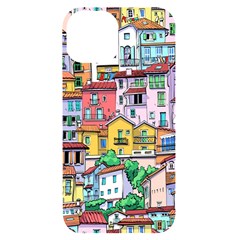 Menton Old Town France Iphone 14 Black Uv Print Case by Bedest