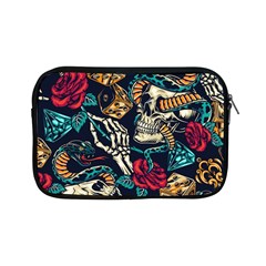 Vintage Art Tattoos Colorful Seamless Pattern Apple iPad Mini Zipper Cases