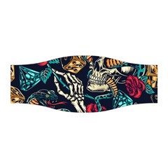 Vintage Art Tattoos Colorful Seamless Pattern Stretchable Headband