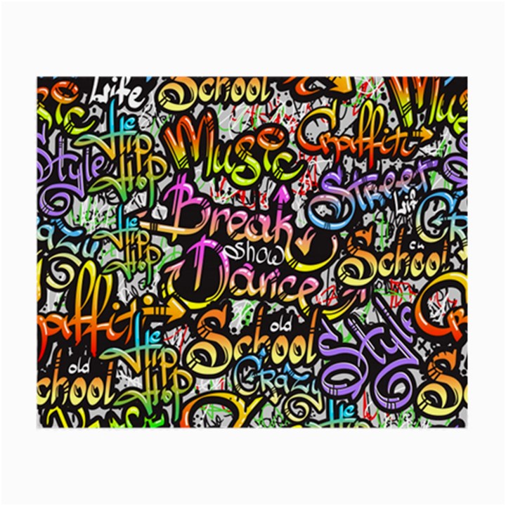 Graffiti Word Seamless Pattern Small Glasses Cloth