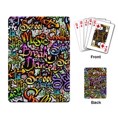 Graffiti Word Seamless Pattern Playing Cards Single Design (rectangle)