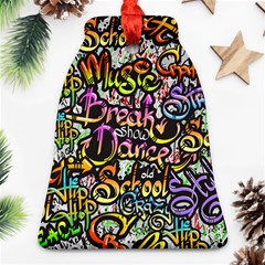 Graffiti Word Seamless Pattern Ornament (bell)