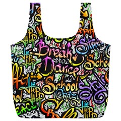 Graffiti Word Seamless Pattern Full Print Recycle Bag (xl) by Bedest