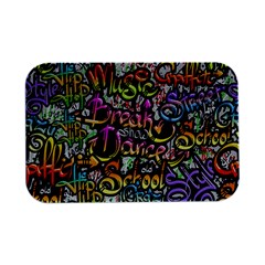 Graffiti Word Seamless Pattern Open Lid Metal Box (silver)   by Bedest