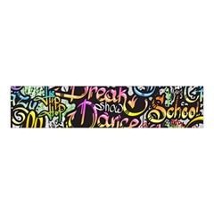 Graffiti Word Seamless Pattern Velvet Scrunchie by Bedest