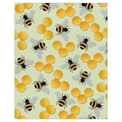 Bees Pattern Honey Bee Bug Honeycomb Honey Beehive Drawstring Bag (small) by Bedest