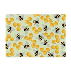 Bees Pattern Honey Bee Bug Honeycomb Honey Beehive Crystal Sticker (a4) by Bedest