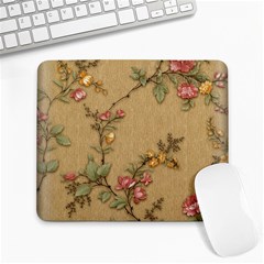 Flowers, Branches, Desenho, Edge, Leaves Large Mousepad by kyorashop23