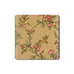 Flowers, Branches, Desenho, Edge, Leaves Square Magnet Front